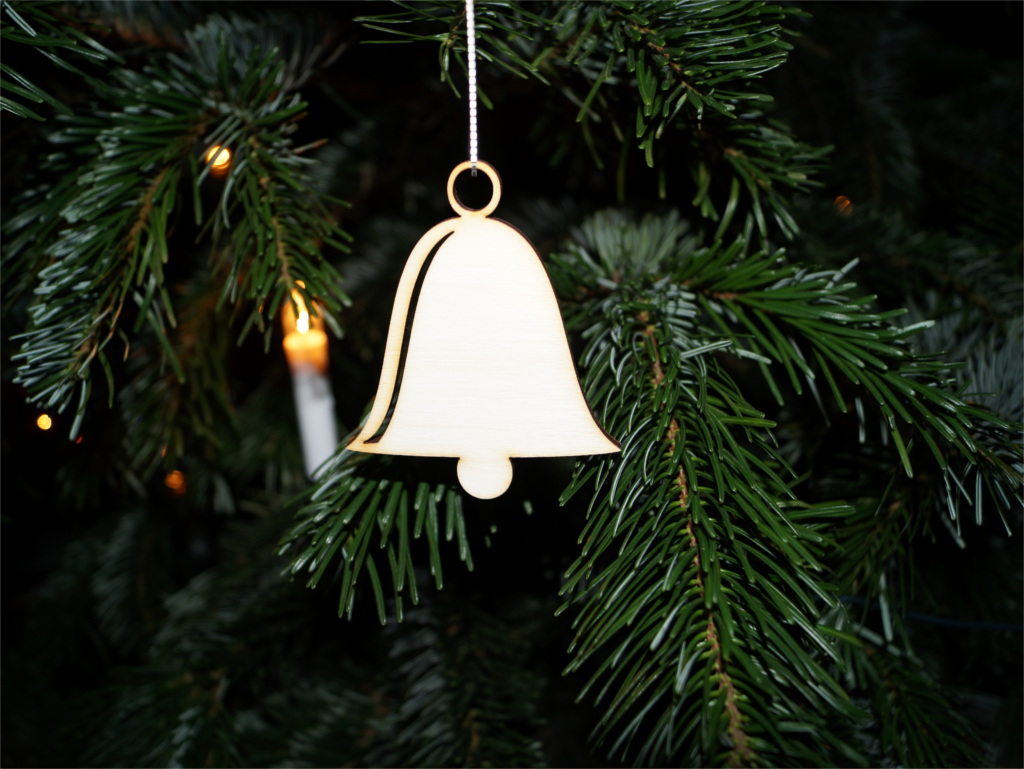 Weihnachten Baumschmuck aus Holz Glocke