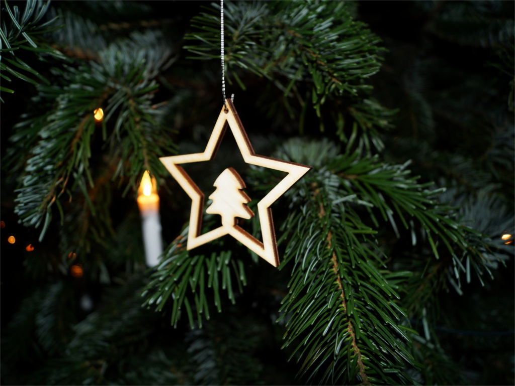 Weihnachten Baumschmuck aus Holz Baum