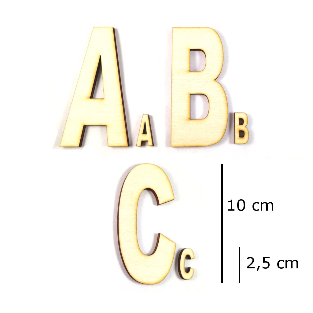 Holzbuchstaben ABC