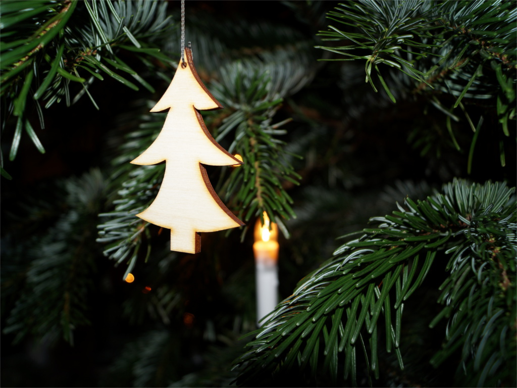 Weihnachten Baumschmuck aus Holz Baum